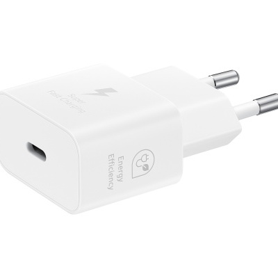 Carregador / Adaptador de carregamento 25W Samsung (com cabo) - Branco