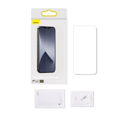 (Pack 2) Películas Protecção em Vidro Temperado Baseus Full-Glass para iPhone 12 Pro Max (Pack 2) Películas Protecção em Vidro Temperado Baseus Full-Glass para iPhone 12 Pro Max