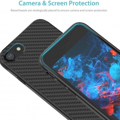 iPhone 6/6S Plus Capa Silicone Carbono iPhone 6/6S Plus Capa Silicone Carbono