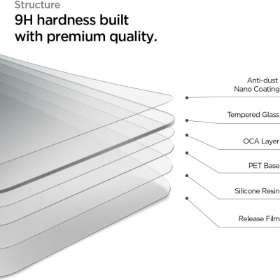 Película de Vidro Temperado Spigen Glass Full Coverage para MacBook Air / Pro