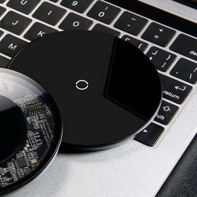 Base de Carregamento sem fios Qi Baseus Simple Pad 10W - Branco Base de Carregamento sem fios Qi Baseus Simple Pad 10W - Branco