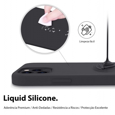 Capa Silicone Rubberized OEM para iPhone 12 Pro Max Capa Silicone Rubberized OEM para iPhone 12 Pro Max