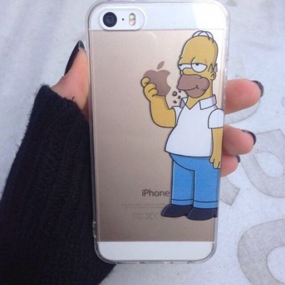 iPhone 4/4S Capa Fina Rígida Hommer Simpson
