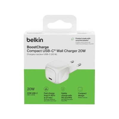 Carregador / Adaptador de corrente Belkin 20W BoostCharge Compact