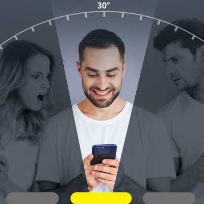 (Pack 2) Películas Protecção e Privacidade em Vidro Temperado Baseus Anti-Spy para iPhone 12 mini