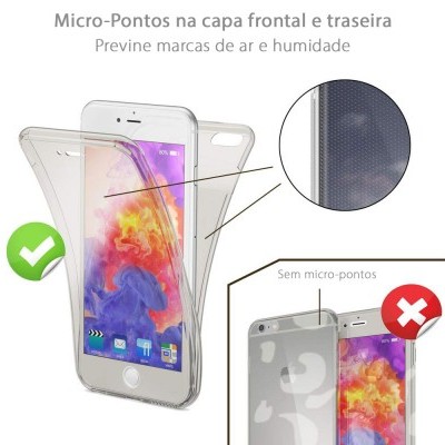 iPhone 6/6S Plus Capa 360º Silicone Transparente