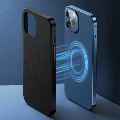Capa Magnética Baseus Leather para iPhone 12 Pro Max