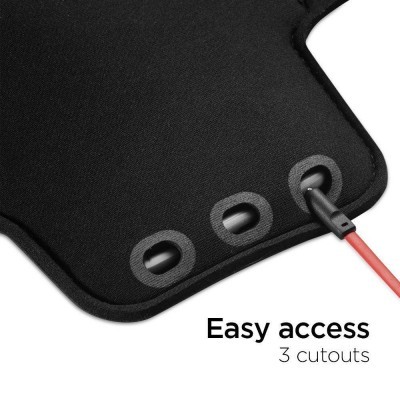 Sports Armband Universal / Bolsa Desportiva Spigen A700 - Preto