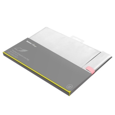 Capa Sleeve Macbook 13'' Baseus Elegant - White Capa Sleeve Macbook 13'' Baseus Elegant - White