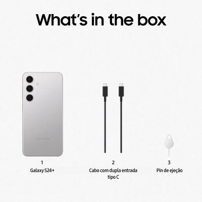 Samsung Galaxy S24+ 5G 6.7’’ 12GB/512GB - Cinzento Mármore