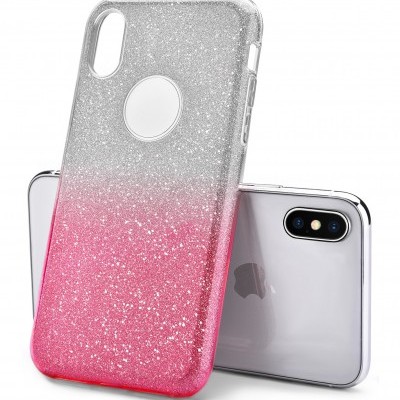 iPhone X/XS Capa Silicone Gradient Bling