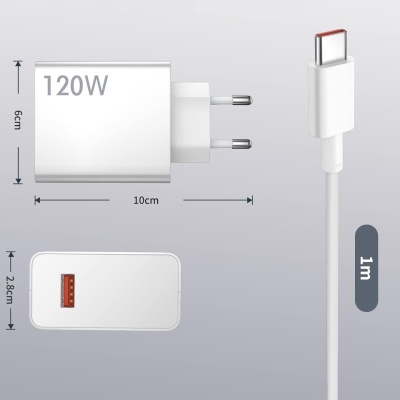 Carregador / Adaptador de corrente Xiaomi 120W Gan HyperCharger Combo