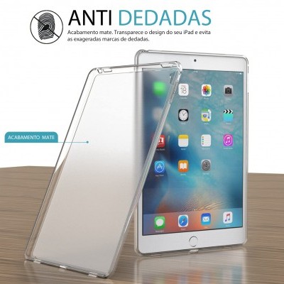 Capa Fina Silicone para iPad - Transparente Mate Capa Fina Silicone para iPad - Transparente Mate