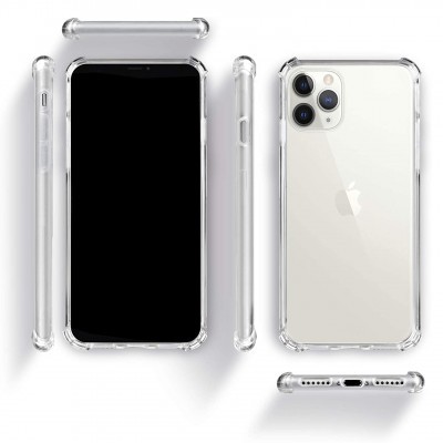 Capa Silicone Fina Anti-Shock 100% Transparente para iPhone 11 pro Capa Silicone Fina Anti-Shock 100% Transparente para iPhone 11 pro