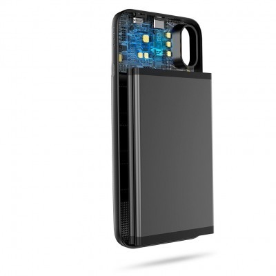 iPhone X/XS Capa Fina + Bateria Externa Baseus 1+1 (Wireless Charging)