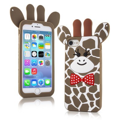 iPhone 6/6S Capa 3D Silicone Giraffe iPhone 6/6S Capa 3D Silicone Giraffe