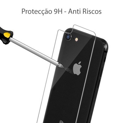 Películas de Protecção Traseira em Vidro Temperado para iPhone SE/8/7