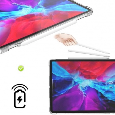 Capa Silicone Anti-Shock 100% Transparente para iPad Air 2/1