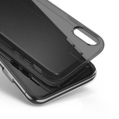 iPhone XR Capa Fina Ringke Air Silicone Preto Transparente
