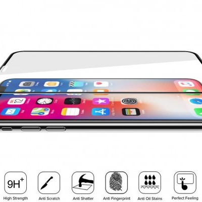 Película de Protecção 3D Full-Glue em Vidro Temperado Wozinsky para iPhone X/XS Película de Protecção 3D Full-Glue em Vidro Temperado Wozinsky para iPhone X/XS