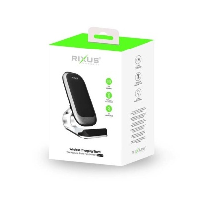 Suporte / Carregador sem fios 15W Rixus Qi Suporte / Carregador sem fios 15W Rixus Qi
