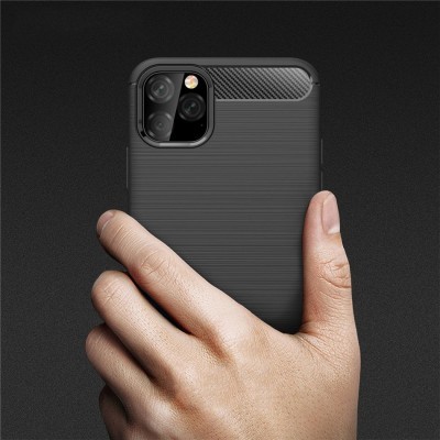 Capa Silicone Carbono Híbrida para iPhone 12 Pro Max Capa Silicone Carbono Híbrida para iPhone 12 Pro Max