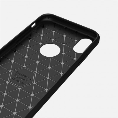iPhone X/XS Capa Silicone Carbono Híbrida