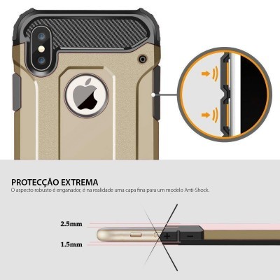 iPhone X/XS Capa Anti-Shock Hybrid Armor