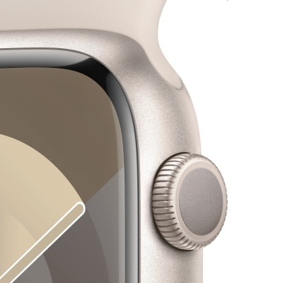 Relógio digital prateado com visor bege e castanho