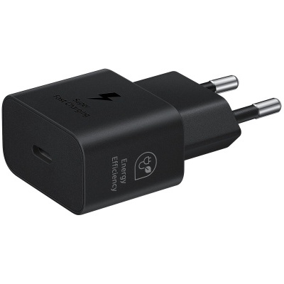 Carregador / Adaptador de carregamento 25W Samsung (com cabo) - Preto