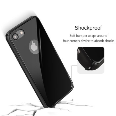 iPhone 7/8 Capa Shinny Vidro Temperado iPhone 7/8 Capa Shinny Vidro Temperado