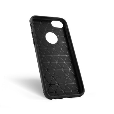 iPhone 7/8 Plus Capa Silicone Carbono Híbrida iPhone 7/8 Plus Capa Silicone Carbono Híbrida