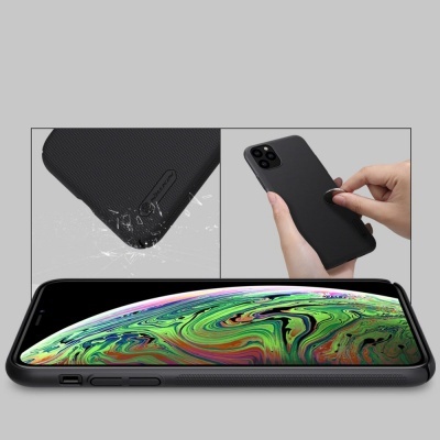 Capa Rígida Ultra-Fina Nillkin Frosted + Kickstand para iPhone 11 Pro Capa Rígida Ultra-Fina Nillkin Frosted + Kickstand para iPhone 11 Pro