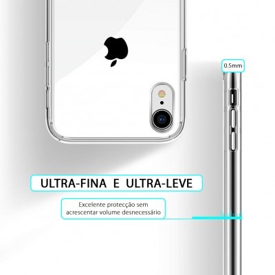 iPhone XR Capa Ultra-Fina Silicone Transparente iPhone XR Capa Ultra-Fina Silicone Transparente