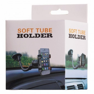 Embalagem de suporte flexível para telemóvel no tablier do carro