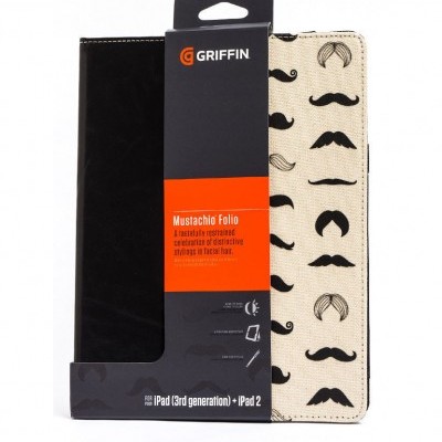 Capa Griffin Mustachio Folio para iPad Capa Griffin Mustachio Folio para iPad
