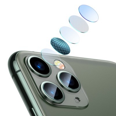 (Pack 2) Películas de Protecção de Câmara Traseira Baseus em Vidro Temperado para iPhone 11 Pro/11 Pro Max