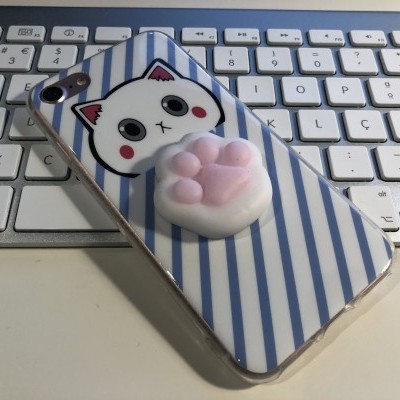 iPhone 7/8 Capa Silicone 4D Squishy Paw iPhone 7/8 Capa Silicone 4D Squishy Paw