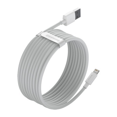 (Pack 2) Cabo Baseus 2.4A Lightning para USB (1,5 m) (Pack 2) Cabo Baseus 2.4A Lightning para USB (1,5 m)