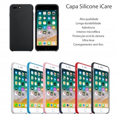 Capa Silicone Rígido Premium Rubberized OEM para iPhone Capa Silicone Rígido Premium Rubberized OEM para iPhone