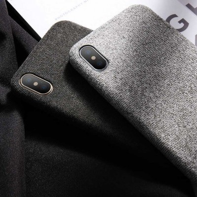 iPhone X/XS Capa Fina Soft Tecido