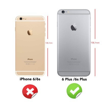 iPhone 6/6S Plus Capa 360º Silicone Transparente