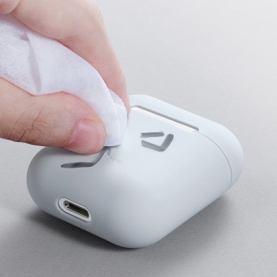 Capa Silicone Ultra Fina Baseus para AirPods 1/2 Capa Silicone Ultra Fina Baseus para AirPods 1/2