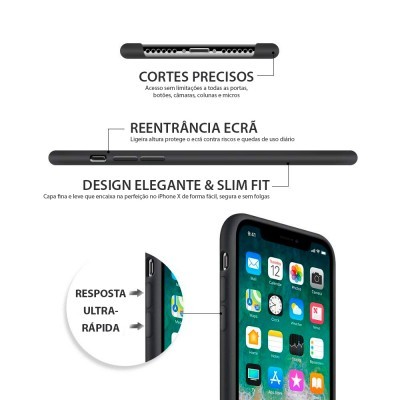 iPhone XS Max Capa Silicone Rígido Premium Rubberized OEM iPhone XS Max Capa Silicone Rígido Premium Rubberized OEM