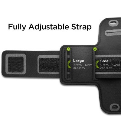 Sports Armband Universal / Bolsa Desportiva Spigen A700 - Preto