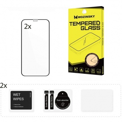 (Pack 2) Película de Protecção 3D Full-Glue em Vidro Temperado Wozinsky para iPhone XR