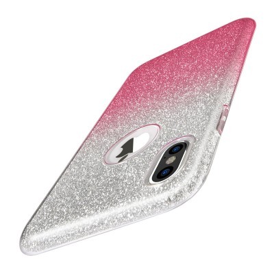 iPhone X/XS Capa Silicone Gradient Bling
