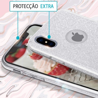 Capa Silicone Bling para iPhone XS Max