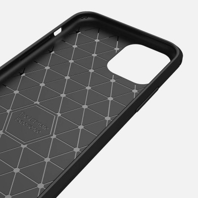 Capa Silicone Carbono Híbrida para iPhone 12 Pro Max Capa Silicone Carbono Híbrida para iPhone 12 Pro Max