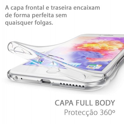 iPhone 6/6S Plus Capa 360º Silicone Transparente
